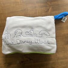 VTG Walt Disney World Fleece Throw Blanket Pillow Combo-Embroidered-50