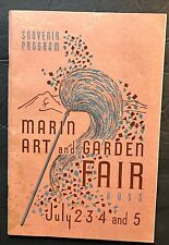 1954 Marin County CA Garden Club Souvenir Fair Booklet picture