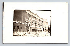 RPPC Construction at Unknown School New York NY Real Photo Postcard picture