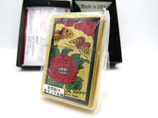 Real Gold Leaf Epoxy Butterfly for cannibal flowers Hanafuda ZIPPO 2021 MIB Rare picture