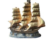 Vintage Ucagco Japan Ceramic Clipper Sailing Ship in Waves  picture