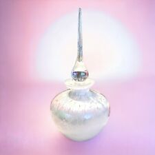 Vintage R.O.C. Valentines Iridescent Handmad Perfume Bottle & Atomizer Wand Tags picture
