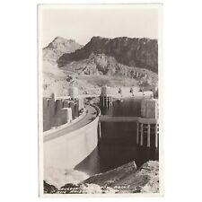 Boulder Dam From Above the Arizona Spillway Postcard Frachers  Foto Card Rppc picture