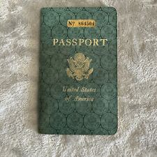 Vintage 1956 Child US Passport w/ Photo & Visa Stamps ~ Expired picture