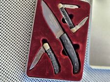 WINCHESTER Limited Edition 3 Knife Set 2005 In Tin Case and two knives from 2004 picture