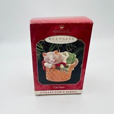 Hallmark Keepsake Ornament Cat Naps Collector's Series Hand Crafted - 1998 picture