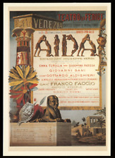Giuseppe Verdi  Aida  Classical Music  Opera Poster Art Postcard picture