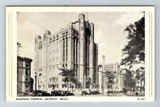 Detroit MI-Michigan, Masonic Temple, Antique, Vintage Postcard picture