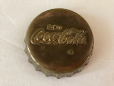 Vintage Brass Coca Cola Bottle Cap Coke Paperweight 3