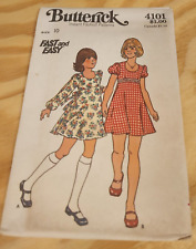 Butterick Sewing Pattern 4101 Size 10 Girls Dress picture