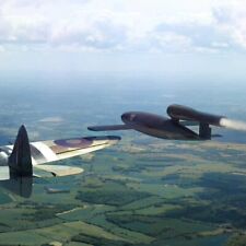RAF Spitfire Tipping A V1 Rocket Over Southern England Colorized Re-PrintWW2 5x5 picture