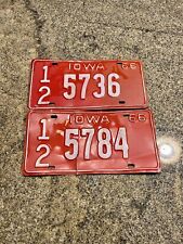 1966 Butler County Iowa License Plates  picture