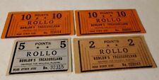 4 Lot Rare Vintage Sylvan Beach Rollo Donlon's Treasureland Amusement Tickets NY picture
