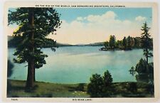 Vintage Big Bear Lake California CA On the Rim of The World San Bernardino Mts picture