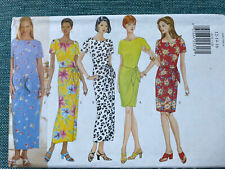 Milsses Dress Pattern, Sze: 12-14-16, Butterick 4933, UNCUT vintage c1997 picture