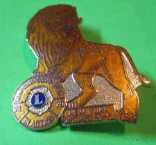 VINTAGE 1978 79 NEW YORK DISTRICT 20 YEARS LIONS CLUB LAPEL PIN PINBACK picture