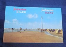Vintage Galveston Beach Texas Playground Of The South Postcard Unposted picture