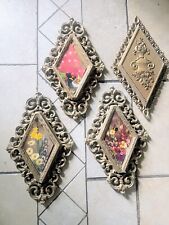 Set 4 Homco Vintage wall decor picture