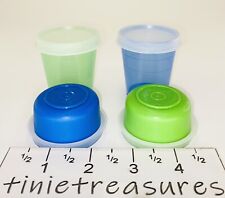 Tupperware smidget midget set 4 New Tlinietreasures green Blue picture