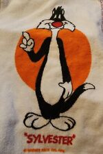 Vtg Warner Bros Sylvester Bath Wash Towel 1976 Looney Tunes Rare picture