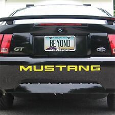 Ford Mustang 1999 to 2004 Rear Bumper Letters Insert Yellow picture