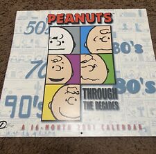 Snoopy Peanuts Through the Decades 2001 - 16 month wall calendar - Daydream NEW picture