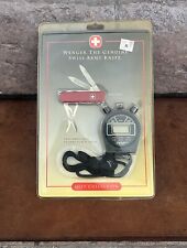 Wenger Swiss Army Knife Esquire w/ Stopwatch Gift Set 1989 Sealed NOS picture
