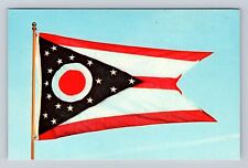 OH-Ohio, Ohio's State Flag, Antique, Vintage Souvenir Postcard picture