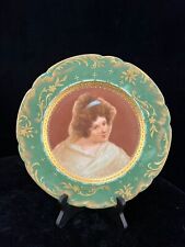 ANTIQUE ROYAL VIENNA HAND PAINTED PORTRAIT PLATE signed picture