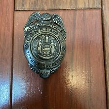 Vintage Constable Sterling Silver Badge Town Of Saugerties picture