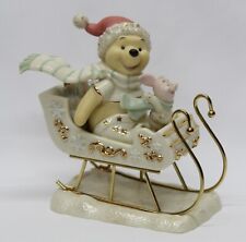 Lenox Disney Showcase Pooh’s Christmas Sleigh Ride Pooh And Piglet picture