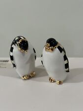 Mackenzie Childs Checkmate Penguin Salt And Pepper Set picture