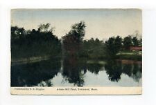 Townsend MA Mass Antique Postcard, 1911, Adams Mill Pond picture