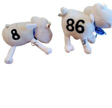Lot Of 2 Serta Sheep #86 And #8 Number 8 Is 8 Inches And 86 Is 7.5 Inches picture