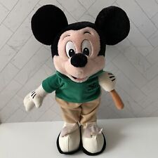 Vintage Disney Mickey Mouse Playing Golf Plush 14