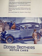 1927 Dodge Brothers  Auto Car Ad Color Art Deco Flapper Girls Dapper Men picture