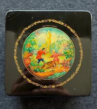 Mstera 1962 russian lacquer box handmade author's work Palekh jewelry box picture