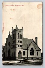 Evansville WI-Wisconsin, Catholic Church, c1909 Vintage Souvenir Postcard picture