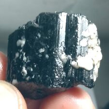 116 carat Beautiful Black Tourmaline with Quartz Crystal specimen @ Afghanistan picture