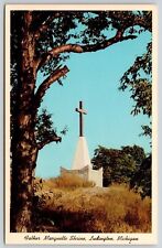 Ludington Michigan Father Marquette Shrine Scenic Landmark Chrome Postcard picture