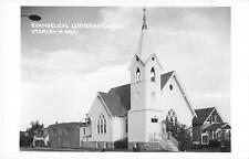 RPPC Evangelical Lutheran Church Stanley North Dakota Real Photo Postcard picture