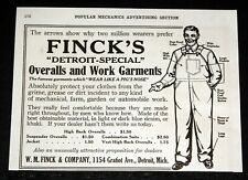 1916 OLD MAGAZINE PRINT AD, FINCK'S 