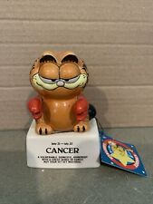 Vintage 1981 Garfield Enesco Figurine Cancer Zodiac Sign Astrology picture