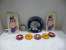 Vintage Miles Laboratories Magnet Lot & Pin, Botton / Dino picture