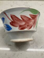 Gaudy Dutch or Welsh Pottery Antique floral bowl antique picture