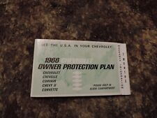 1966 Chevy Owners Protection Plan Book picture