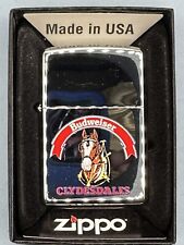 Vintage 1997 Budweiser Clydesdales High Polish Chrome Zippo Lighter NEW picture