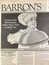 Barron’s Financial Weekly News 1984 Don Regan Cutler Culprit Work From Home Tech picture