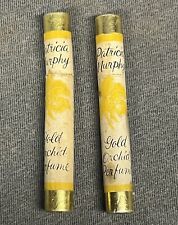 2 Patricia Murphy Gold Orchid Perfume Vintage Sample Vials picture