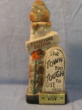 Vintage 1970 Tombstone, Arizona The Town Too Tought To Die Beam Decanter picture